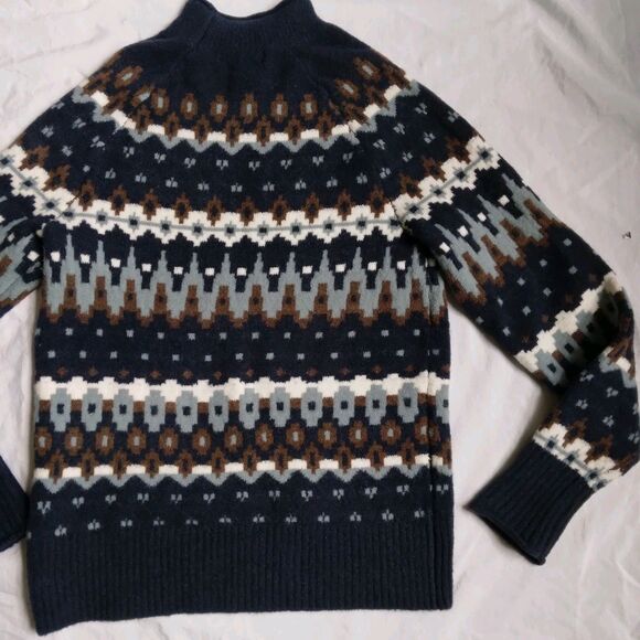 Banana Republic Fair Isle Mock Neck Sweater Women's Size XXS - Picture 13 of 13